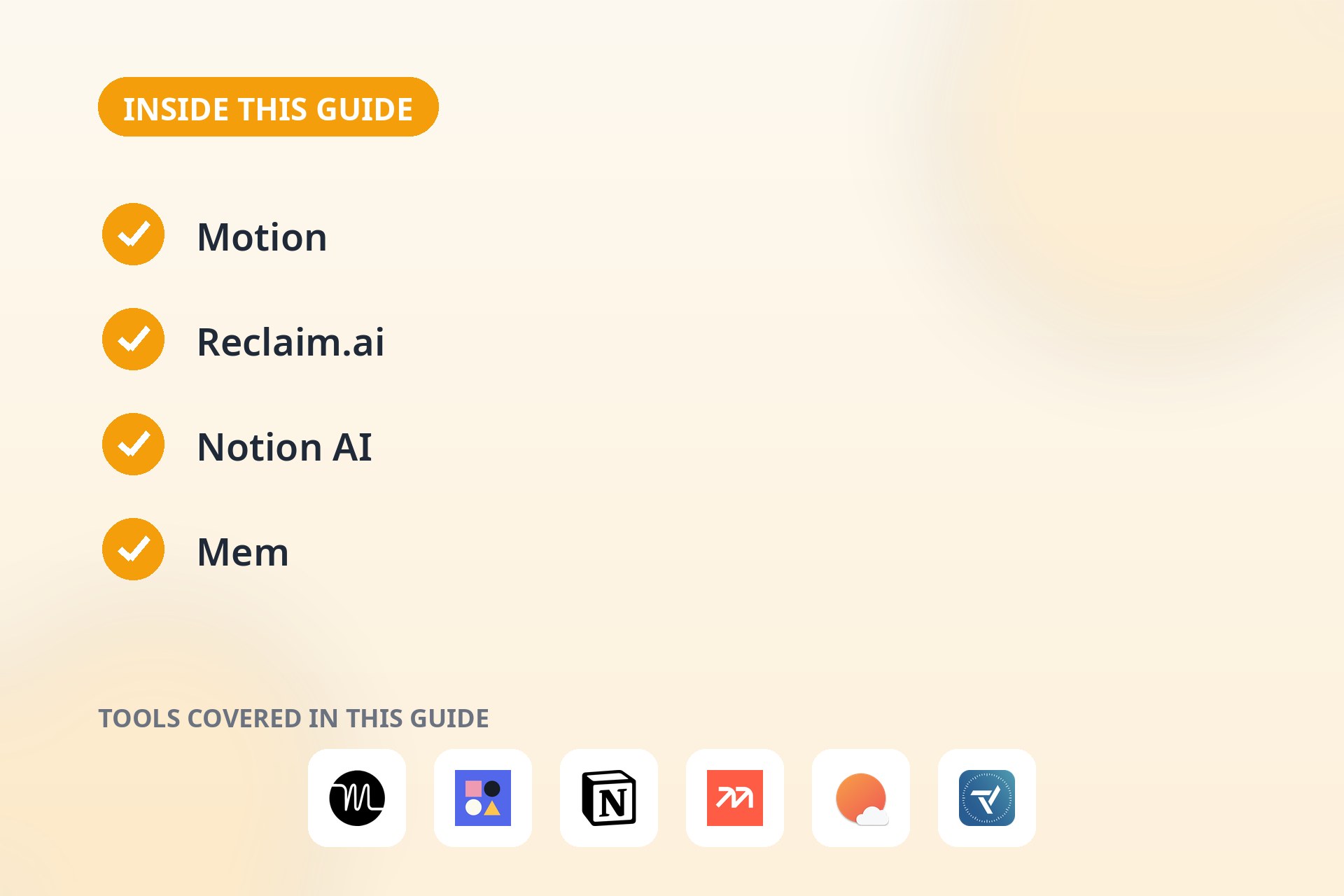 Inside this guide: the key sections covered and the tools compared.