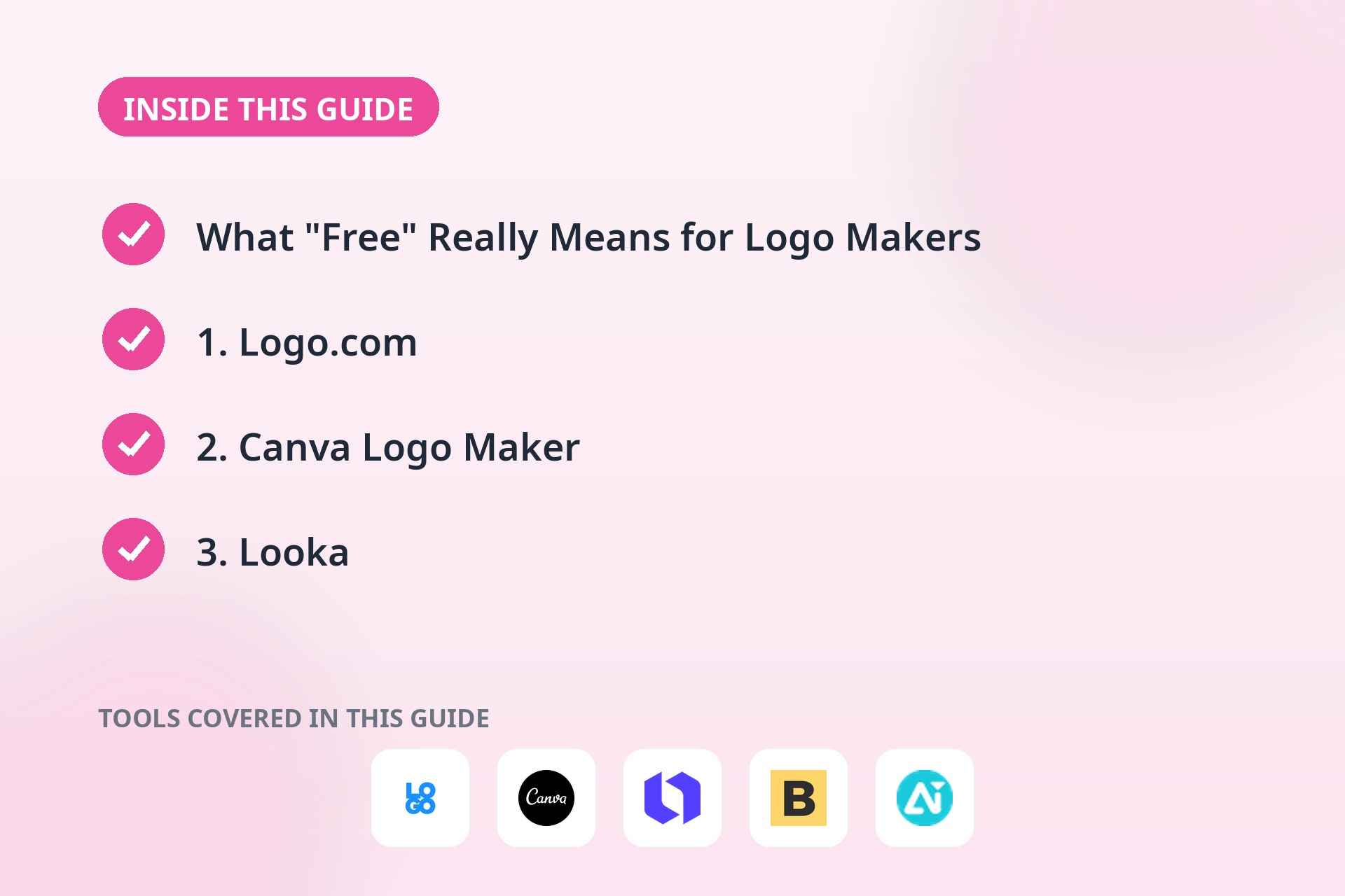 Inside this guide: the key sections covered and the tools compared.